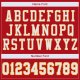 Preschool Custom Red White-Gold Mesh Authentic Football Jersey