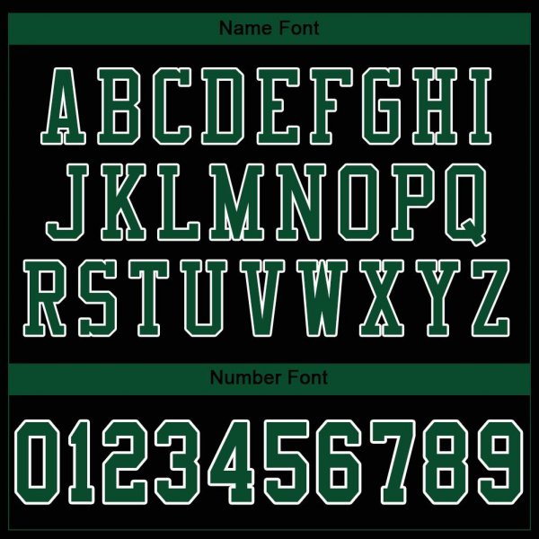 Preschool Custom Black Gotham Green-White Mesh Authentic Football Jersey